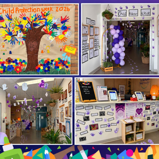 Crafts trees and hallway displays