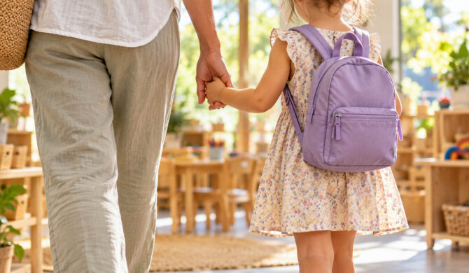 Hand in hand at preschool